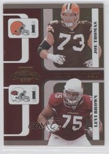 2007 Playoff Contenders Round Numbers /1000 Joe Thomas Levi Brown #RN-10 HOF 0j0