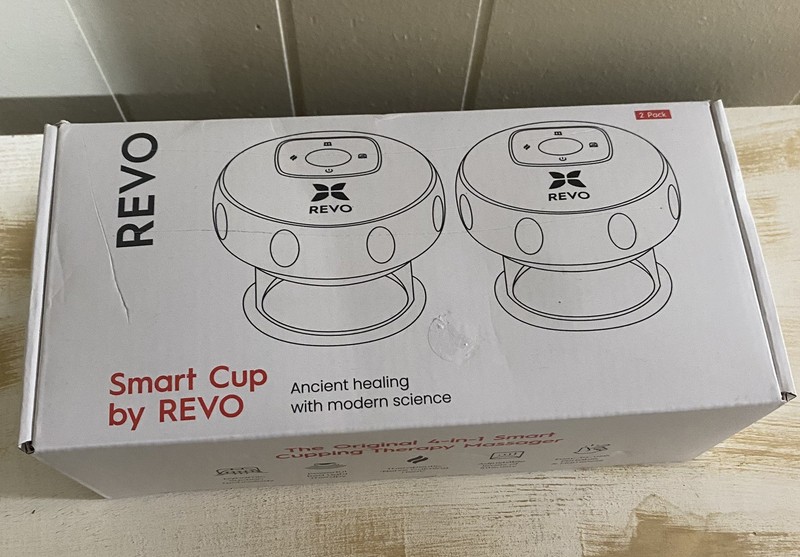 REVO Smart Cup 4-in-1 Smart Cupping Therapy Massager Red Light 2 Pk open box new