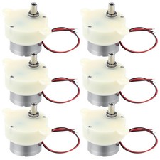 ElaraBerry 6 Pcs DC 6V 5RPM Slow Speed Gear Motor High Torque Rotating Motor ...