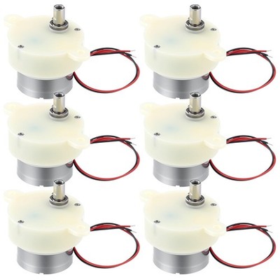 ElaraBerry 6 Pcs DC 6V 5RPM Slow Speed Gear Motor High Torque Rotating Motor ...