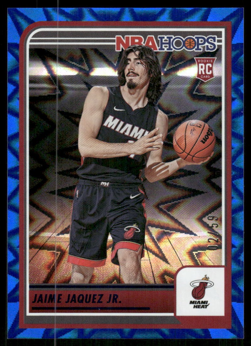 2023-24 Hoops #249 Jaime Jaquez Jr. Blue Explosion #/59 Rookie