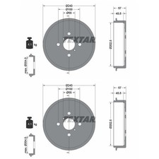 Tambour de frein Daihatsu CHARADE