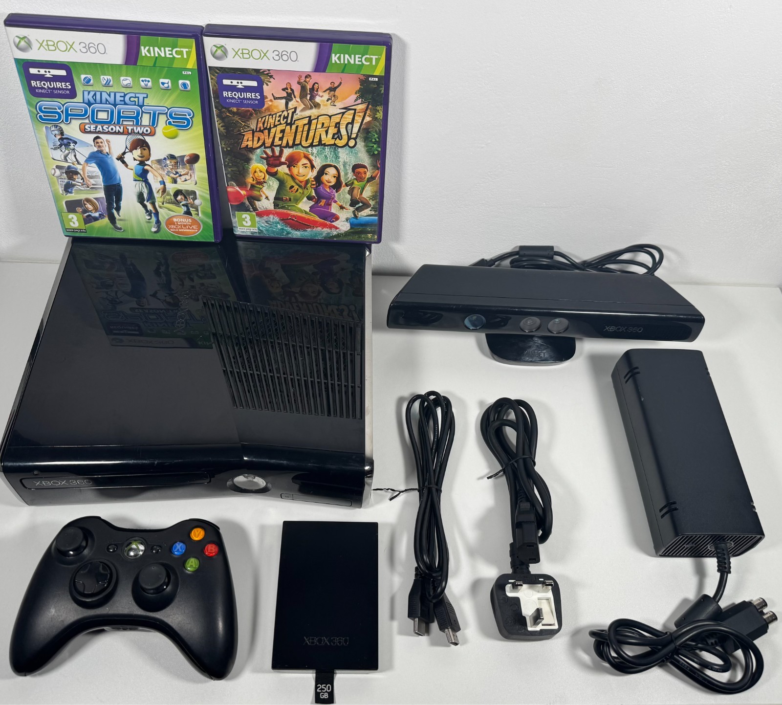 Ebay Console Xbox 360 S Slim Console 250GB Bundle Choose Your Set Up PAL Tested ...