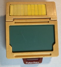 Vintage 1970s Fisher Price School Days Desk- Unique Layout And Design