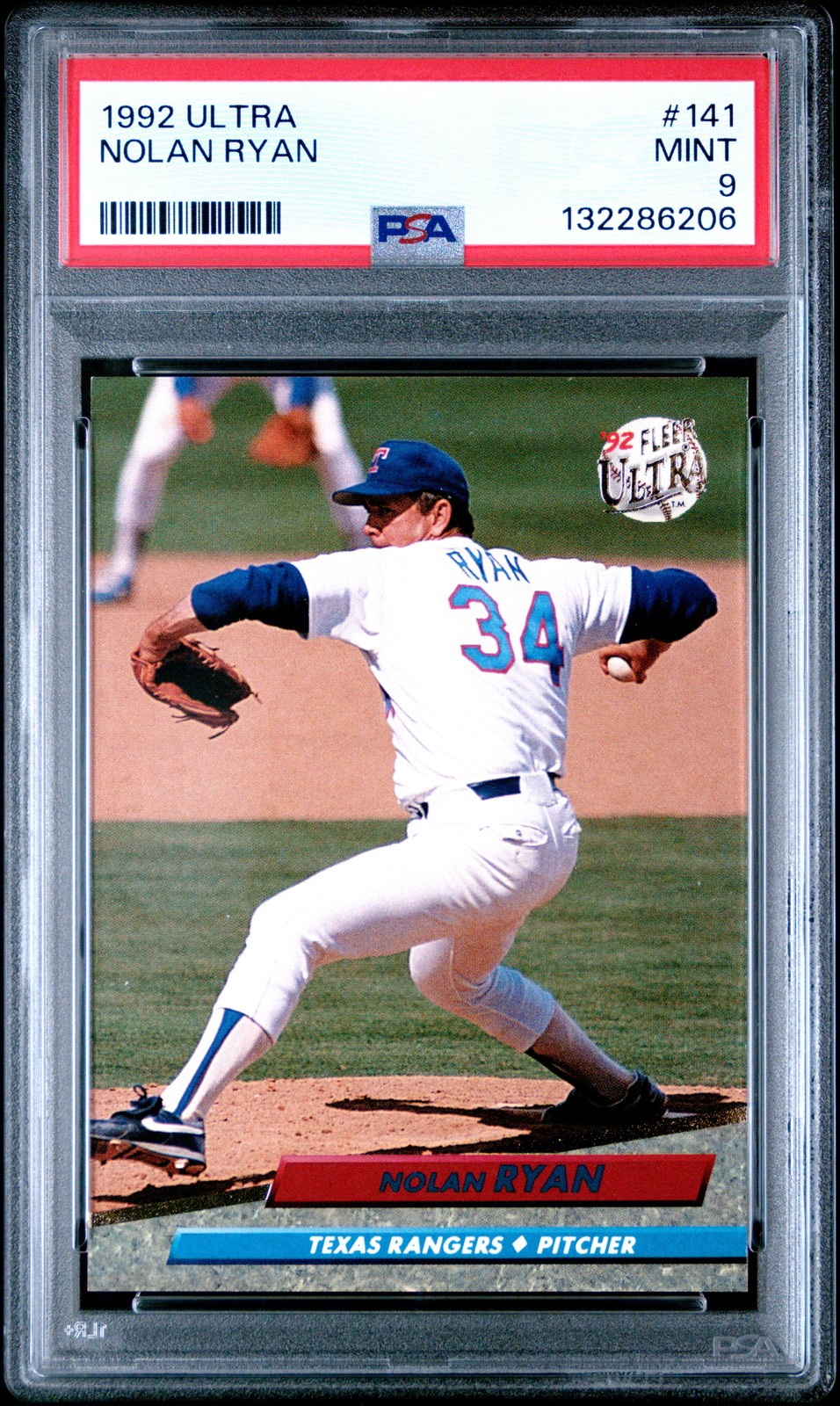 1992 ULTRA #141 NOLAN RYAN PSA 9