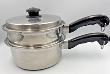 Saladmaster 2.5 qt Pot Double Boiler W/ Vapo ...