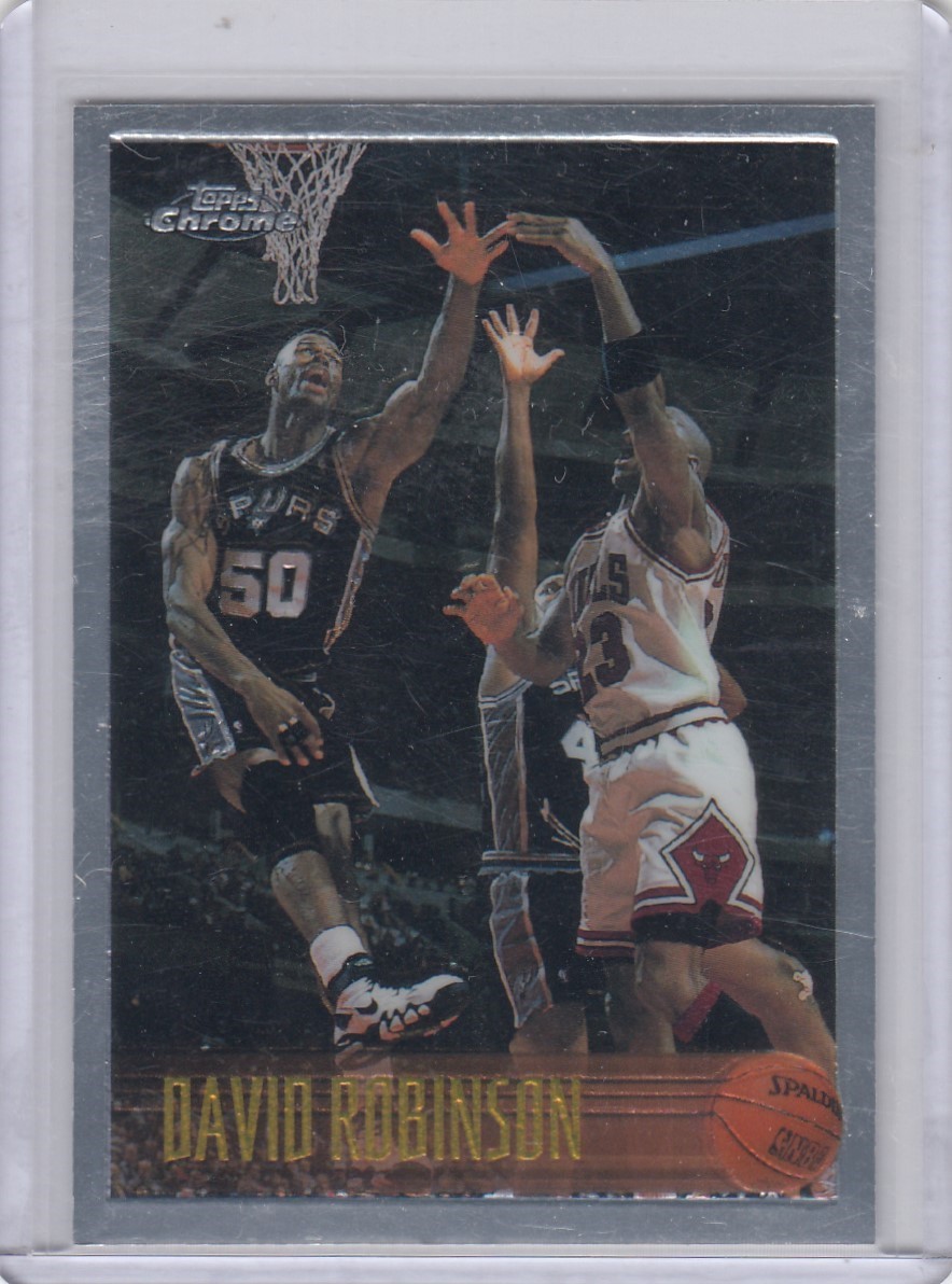 David Robinson #80 Basketball Cards 1996 Topps Chrome trading card — raw and PSA graded price guide