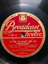 * THE BLUE MOUNTAINEERS - Say To Yourself I Will Be Happy! / After Tonight We Sa