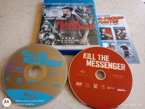 KILL THE MESSENGER 2 DISC BLU RAY + DVD SET JEREMY RENNER W/INSERT | eBay
