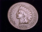 1879  Indian Head Cent, Fine Grade, but granular surfaces