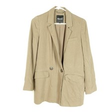 Madewell Blazer Womens SZ S Drapeweave Caldwell Double Breasted Business Casual