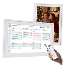 Inch Digital Calendar Chore Chart 1920 1080P Full HD Touchscreen 15.6 White