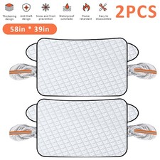 Car Truck Windshield Cover Winter Snow Ice Rain Frost Guard Sun Shade Outdoor US