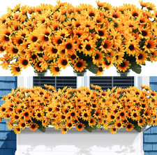 Uieke 24 Bundles Sunflowers Artificial Flowers Daisy Mums 24 Stems Fake Fall Flo