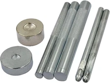 7Pcs Metal Rivet Setting Tool Kit Domed Rivet Fixing Setter for Leather