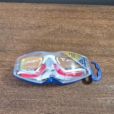 MP Michael Phelps XCEED Swimming Goggles Red Titanium Mirror Lens-Made in Italy
