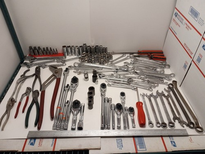 #ad Massive Mechanic Tool Lot Snap on Craftsman SK Cornwel Ratchets Wrenches 159 Pc $229.92