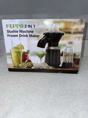 Slushie Machine & Frozen Drink Maker Smoothie Blender FEPPO 2-in-1ModelTB-8002B 