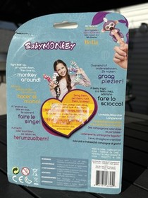 WowWee Fingerlings Bella Pink Interactive Baby Monkey Yellow Hair NEW IN BOX