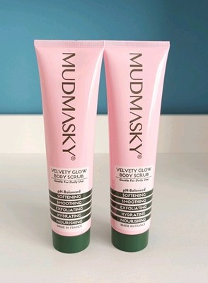 Mudmasky Velvety Glow Body Scrub Körperpeeling Set 2x 180ml Neu