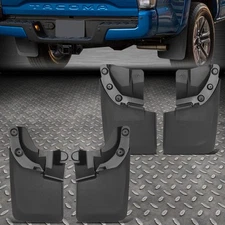 FOR 16-18 TOYOTA TACOMA MATTE BALCK 4PCS FRONT/REAR WHEEL MUD GUARD SPLASH FLAPS