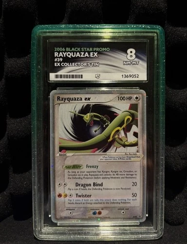 Pokemon - Rayquaza ex 039 - Black Star Promo - ACE 8 - Guard Included -*SWIRL*