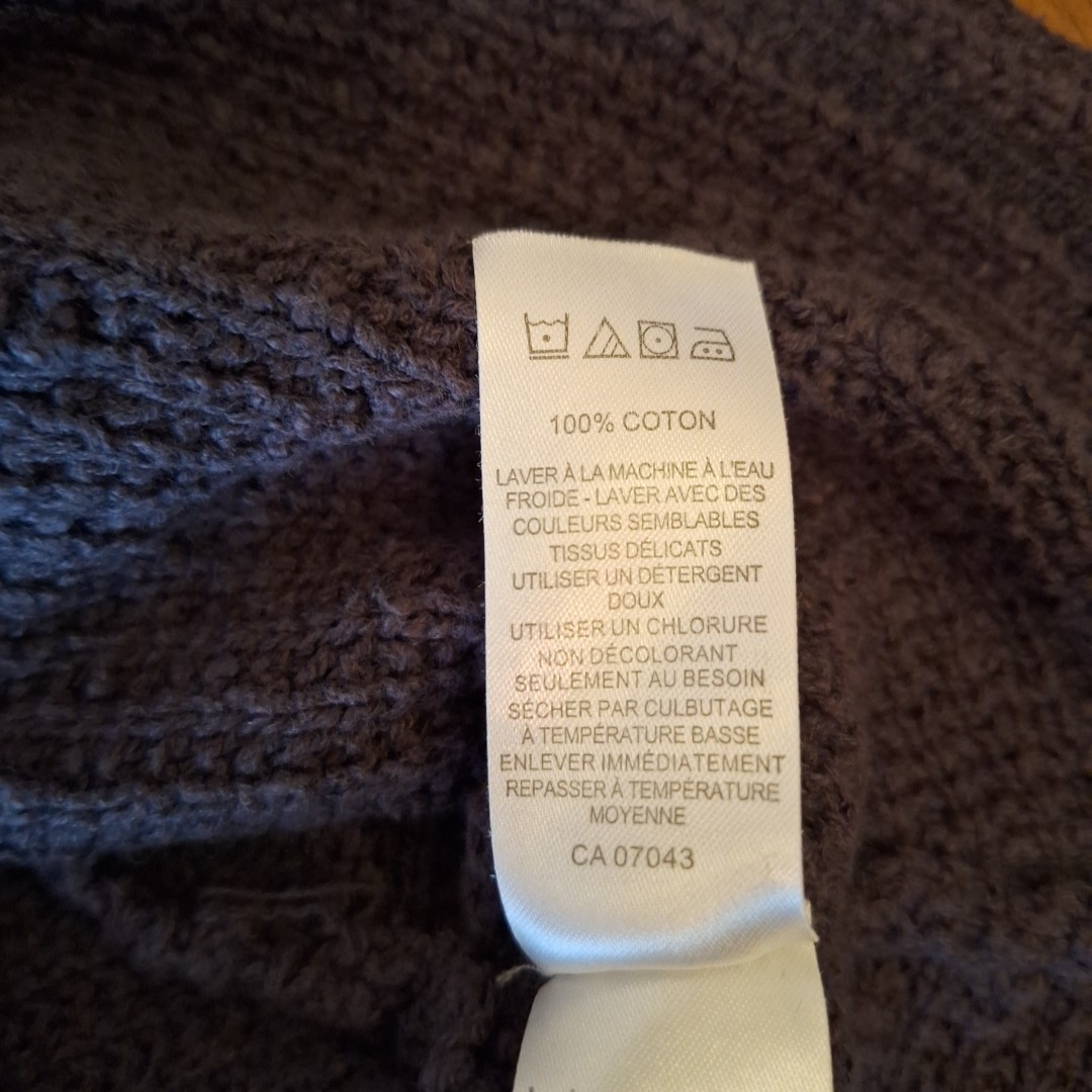 Goth Distressed Dark Gray Ruby Moon Long Sleeve S… - image 9