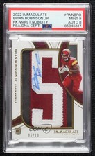 2022 Immaculate Rookie Nameplate Nobility 6/10 Brian Robinson Jr PSA 9 MINT 04uh