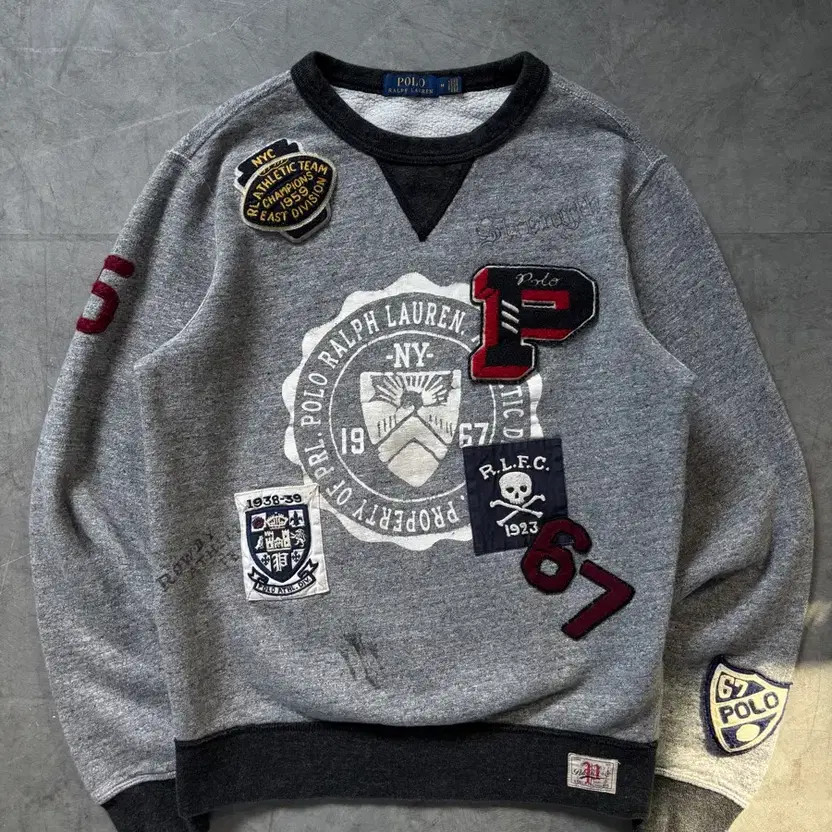 Polo Ralph Lauren Embroidered Patch Sweatshirt, M thumbnail 6