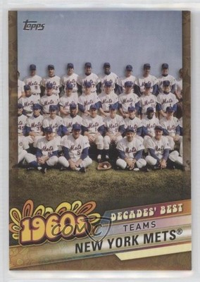 2020 Topps Decades Best Teams Gold 10/50 New York Mets #DB-30 1ut