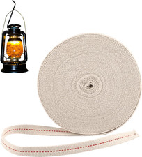 Stoppino per Lampade a Olio, 10 M X 13 Mm, Stoppino Piatto in Cotone, Stoppino D