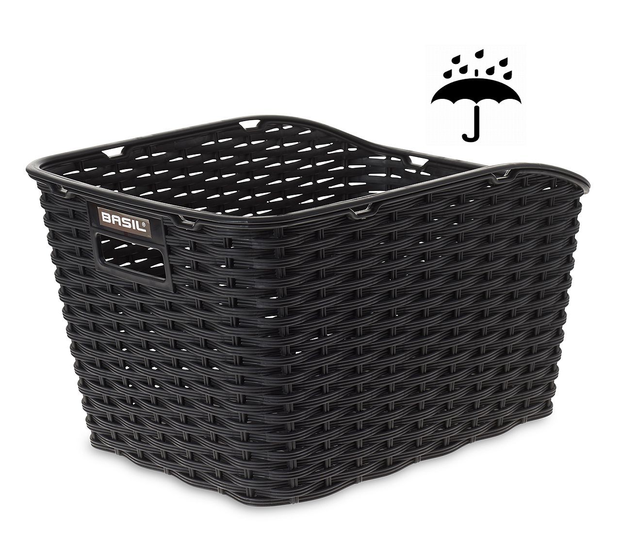 HR Korb Basil Weave WP Kunsstoffgeflecht Wetterfest schwarz 9390₽