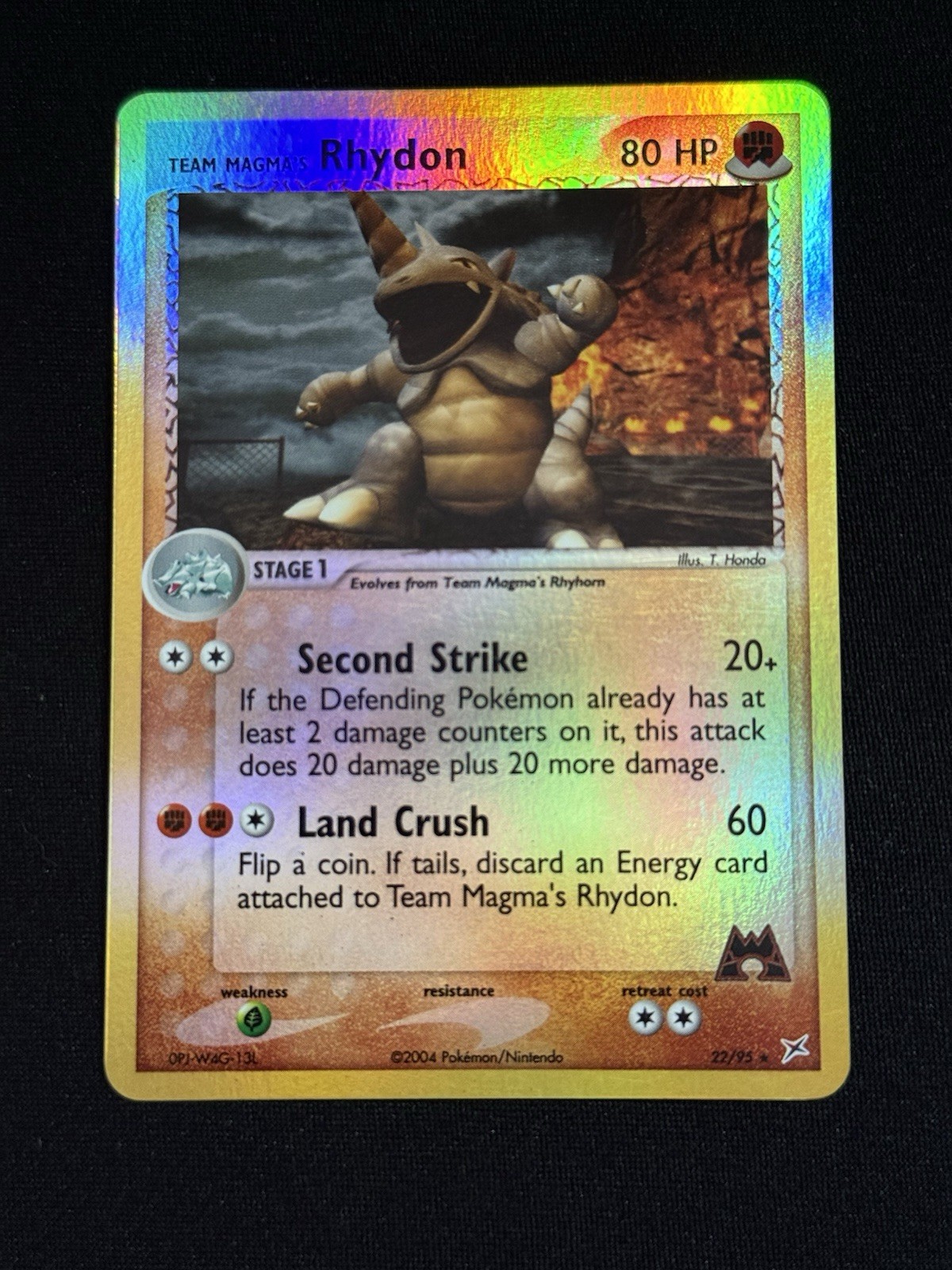 Rhydon #22/95 - Pokémon TCG - EX Team Magma vs. Team Aqua - Reverse Holo - NM