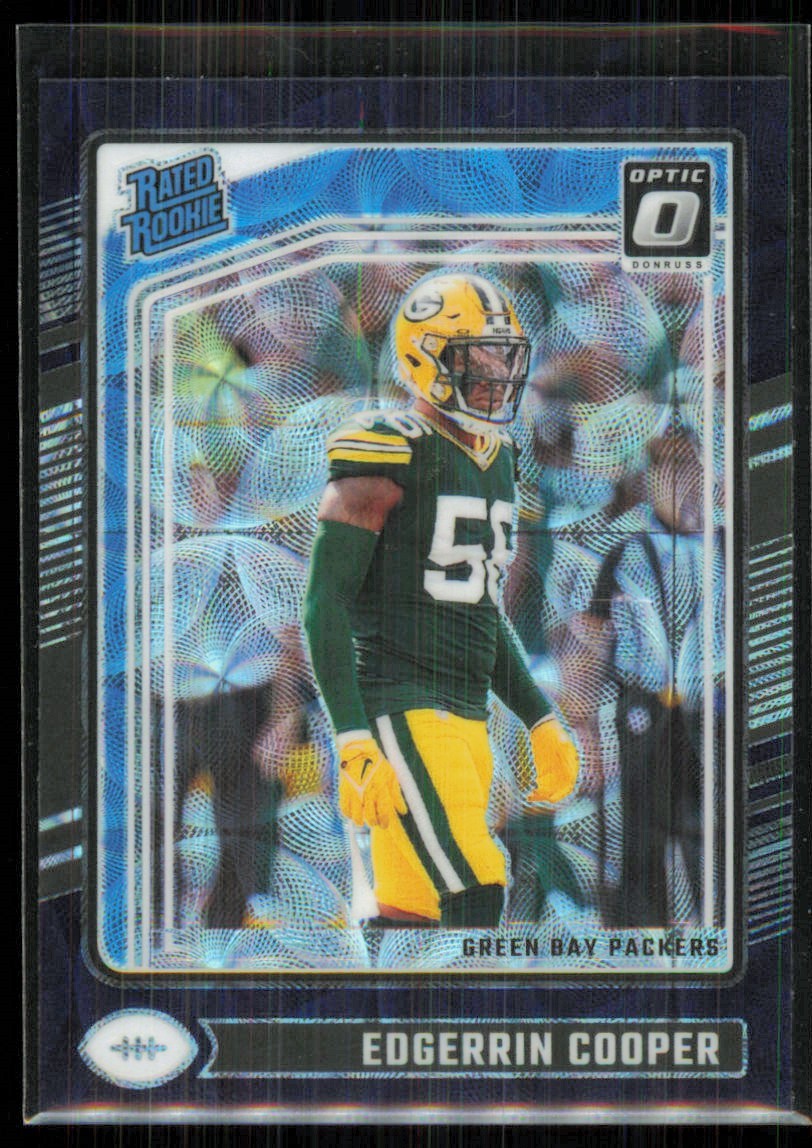 2024 Donruss Optic Purple Scope Prizm Rated Rookie Edgerrin Cooper Packers #231