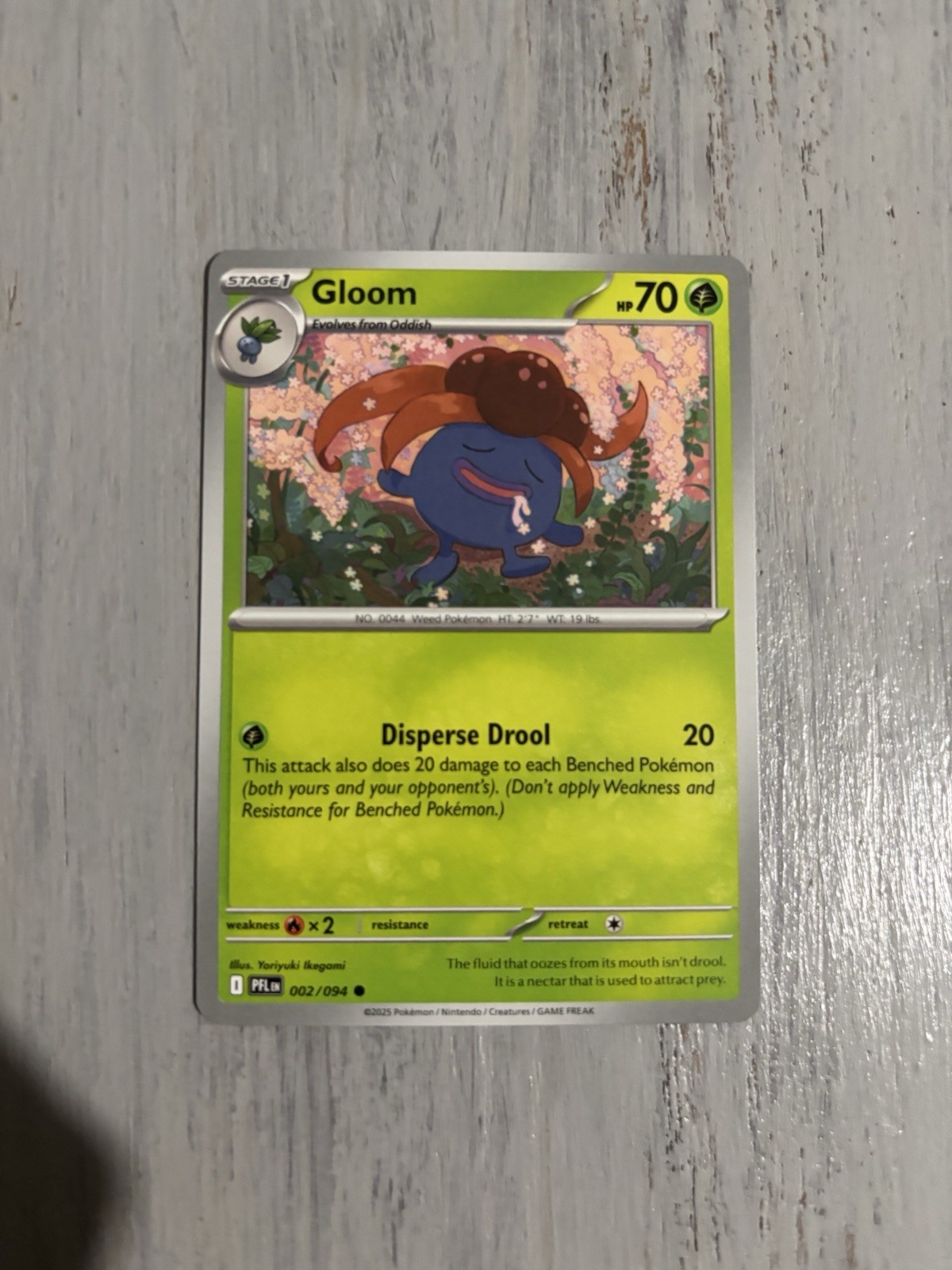 Gloom Normal Common ME02: Phantasmal Flames - 002/094 NM Pokemon Regular