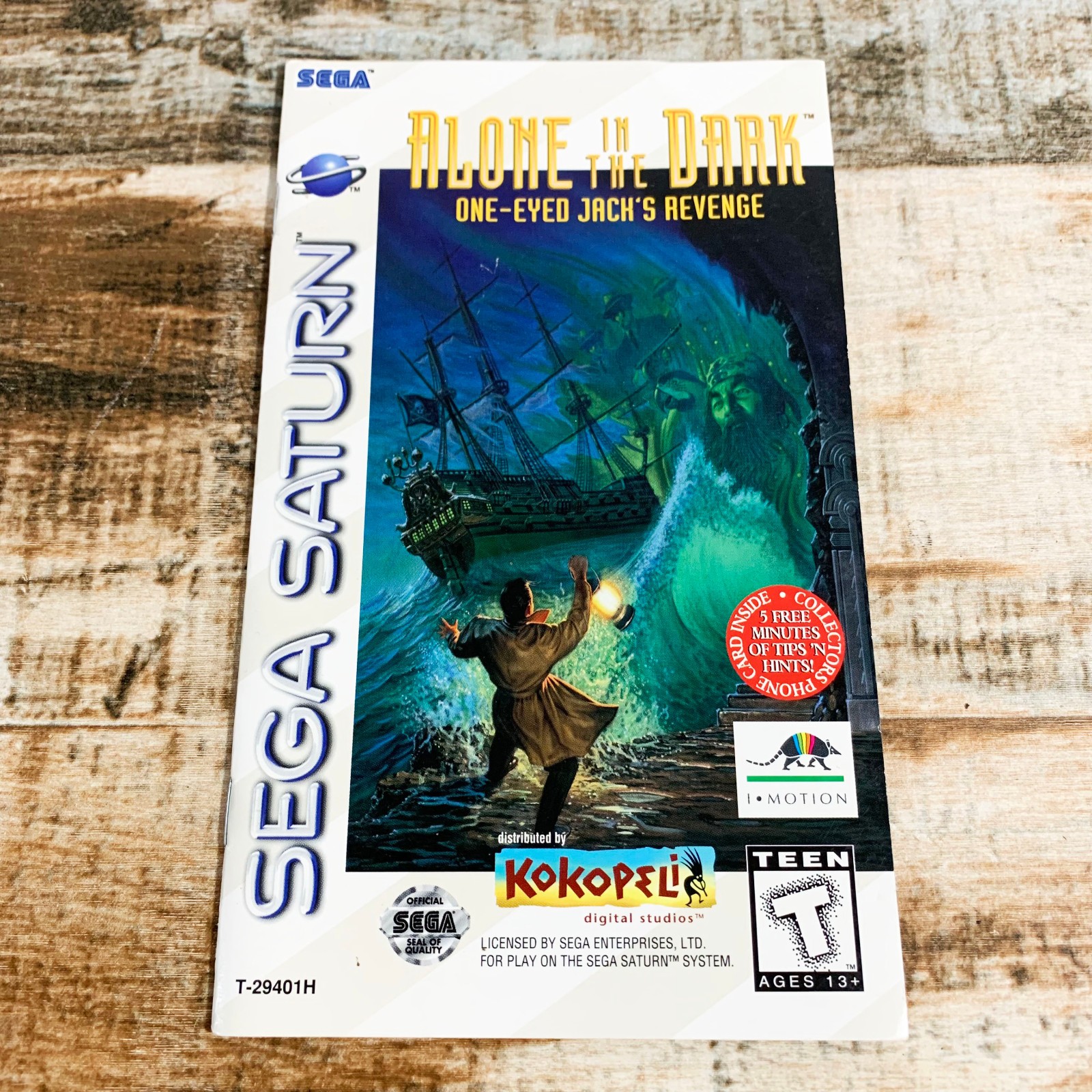 Alone in the Dark One-Eyed Jack's Revenge (Sega Saturn) Manual Only - No Game
