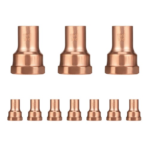10 PCS 1/2x1/2 Inch C FNPT Copper Female Adapter Plumbing Fittings Sweat