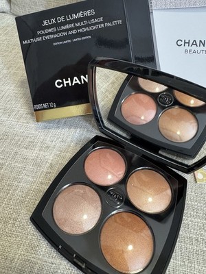 Authentic CHANEL Jeux De Lumieres Multi-use Eyeshadow Highlight Blush Palette