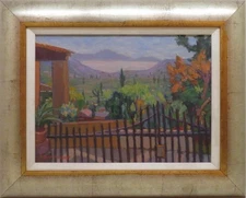 Olwen TARRANT ROI (1927-2012) OIL PAINTING Mallorca landscape Spanish