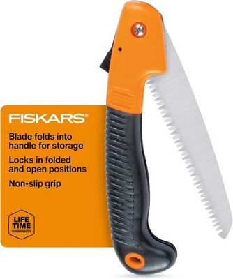 Fiskars 7'' Folding Pruning Saw Power Tooth Triple Ground Hand Saw