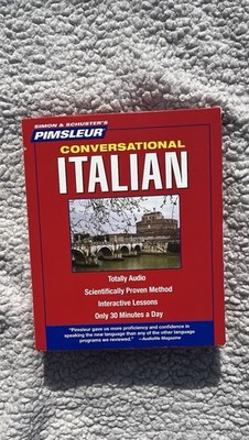 NEW Simon & Schuster's Pimsleur Conversational Italian 8 CDs with Case