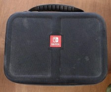Licensed Large Black Nintendo Switch Deluxe System Travel Carrying Storage Case