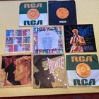 DAVID BOWIE lot of SEVEN 7”singles inc ASHES TO ASHES+STAMPS / SPACE ODDITY MAXI