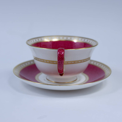 食器  ULANDER POWDER RUBY Wedgwood Ulander Powder Ruby Cup & Saucer Peony Tableware Wedding