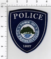 ST. FRANCISVILLE LOUISIANA -- COLLECTIBLE POLICE EMBROIDERED PATCH
