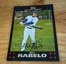 Topps 2007 Mike Rabelo Detroit Tigers MLB Baseball Rookie Card #294. rookie card picture