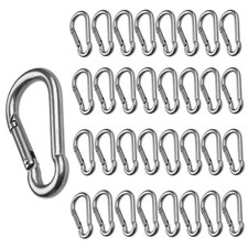 CertBuy 50pcs 2 Inch Stainless Steel Spring Snap Hook, 304 Stainless Steel Ca...