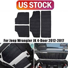 Hardtop Headliner Roof Sound Insulation Kit For Jeep Wrangler Jk 2012-17 4-door