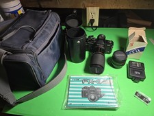 Yashica FX-3 Super 2000 SLR 35mm Film Camera WITH EXTRAS