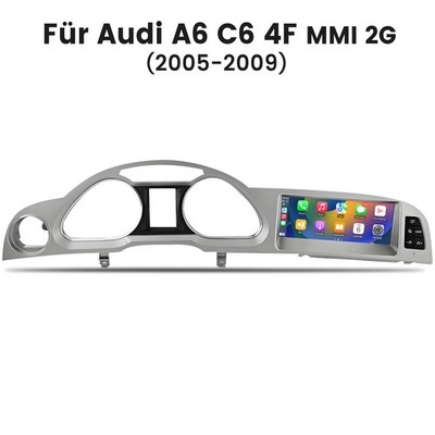 8.8''Android 13 Autoradio CarPlay GPS Navi Für AUDI A6 C6 MMI 2G 2005-2009 2+64GB